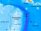 Map showing the location of the three quakes near Samoa, American Samoa and Tonga.