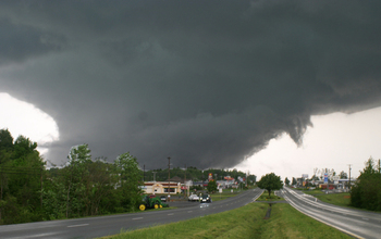 a strong tornado near Arab, Alabama, part of the outbreak on April 27, 2011.