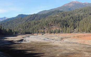 Trinity Lake dried out