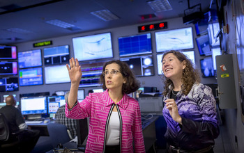 France Cordova and Gabriela Gonzalez at LIGO