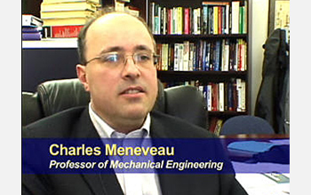 Charles Meneveau and Raul Cal describe their wind tunnel experiments involving wind turbine arrays.