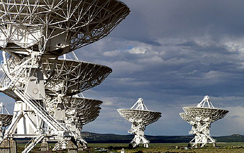 Antennas of the VLA in New Mexico.