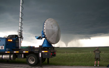 the newest Doppler-On-Wheels observing the Goshen County, Wyoming tornado