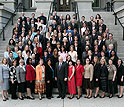 Photo of group of people on steps