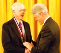 George Whitesides receives the Medal of Science from President Clinton.