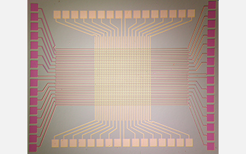 a 1k silicon oxide memory chip created using Rice technology.