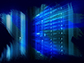 futuristic art design of mainframe in data center