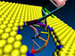 a DNA molecule passes through a nanopore