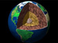 the earth's interior shows the outer crust