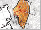 map shows the locations of geothermal flow