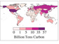 map illustrating global climate change