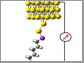 a hexane (six-carbon) molecule