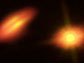 ALMA data of HK Tau shown in a composite image