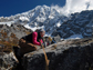 Jean Taggart on a glacial moraine