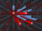 a 3-D computer model of filaments of myosin