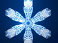 computer-generated snowflake