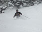 E. Steenburgh skis during a lake-effect snowstorm