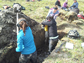 researchers dig a trench in permafrost