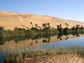 the Ubari Oasis in southern Libya