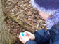 researcher collecting yeast samples