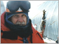 Still from video showing South Pole station construction chief Jerry Marty