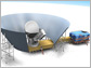 Still from video showing South Pole Station telescope