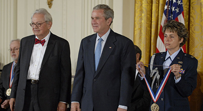 President George W. Bush and Charles Slichter