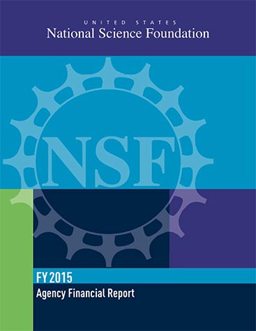 National Science Foundation FY 2015 Agency Financial Report Cover