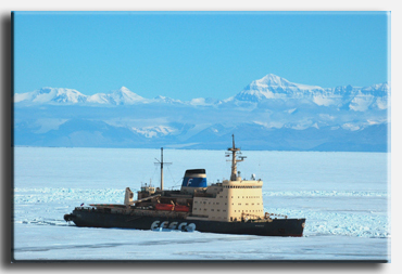 Russian icebreaker Krasin in McMurdo Sound