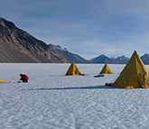 tents in antartic