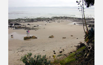 Coal Oil Point (also called Devereux Point) at low tide