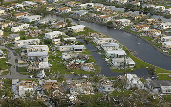 In August, 2004, Hurricane Charley tore apart whole communities of homes and businesses in Florida.