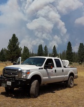 The plume of California's Bald Fire is sampled with mobile Doppler LiDAR in August, 2014.