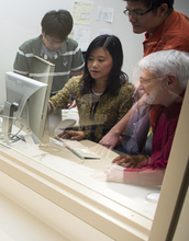 Pennsylvania State University's Heng Xu with a research group.