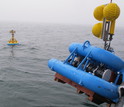 Off Washington, the coastal endurance inshore surface mooring collects Pacific Ocean data.