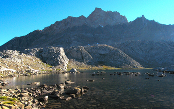 a mountain lake in the Sierra Nevada