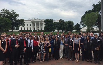 NSF staff employees outside