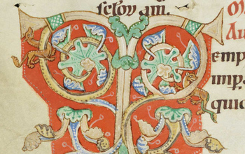 A 12th century portrait of the tree of life in the book Lives of the Saints.