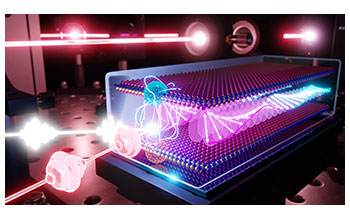 Spinning quasiparticles light up when paired with a light-emitting quasiparticle