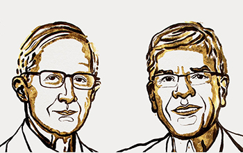 William Nordhaus and Paul Romer, winners of the 2018 Sveriges Riksbank Prize in Economic Sciences in memory of Alfred Nobel.