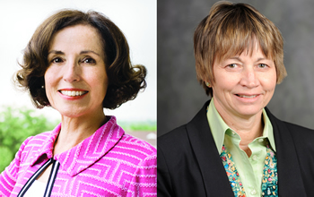 NSF director, France Córdova (left) & NSB chair, Maria Zuber (right)