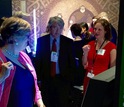 NSF's Jim Kurose and Joan Ferrini-Mundy with Museum of Science researcher Clara Cahill.