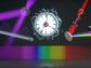 a clock, laser beems and frequency combs