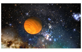 Artist's impression of a free-floating planet