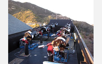 MEarth Project telescopes at Mout Hopkins, Ariz.