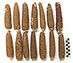 Ears of corn, or maize, from a "Basketmaker II period"