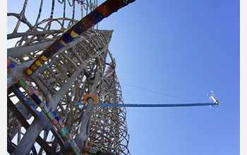 Mini weather station installed on central tower of Watts Towers