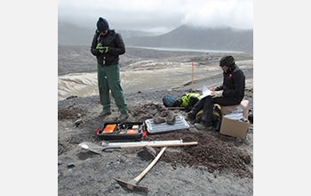 Researchers install seismic stations inside Okmok caldera