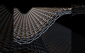 Illustration of a bend in bilayer graphene