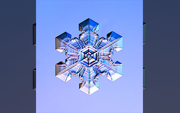 A sectored plate snow crystal